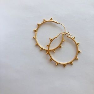 Satya Yellow Gold Plated Hoops